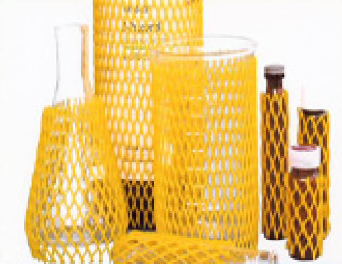 写真：ガラス瓶保護