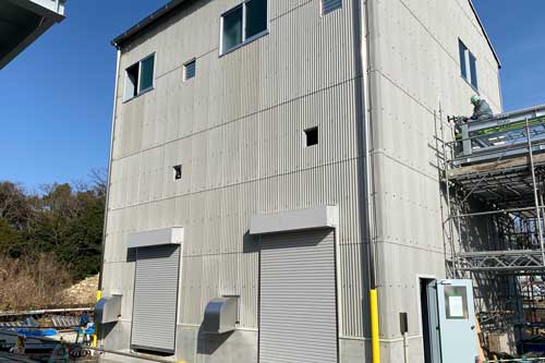 写真：新乾燥建屋(建設中)